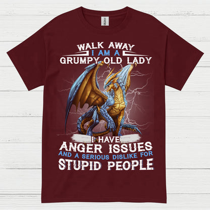 Grumpy Old Lady Dragon T Shirt