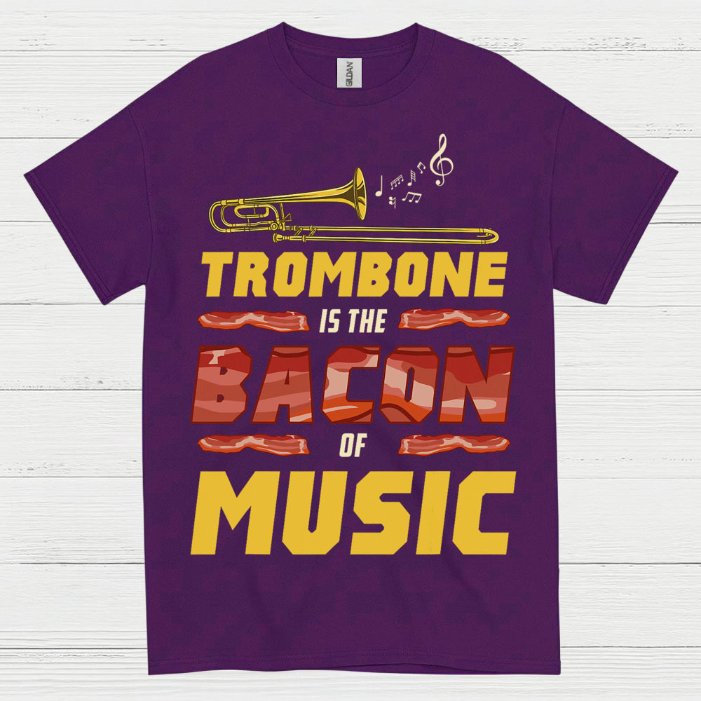 Trombone Bacon Music T Shirt