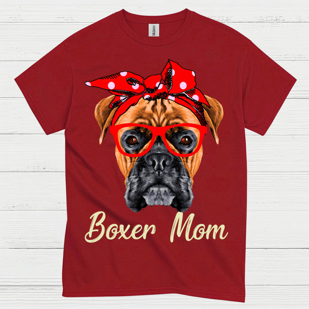 Boxer Mom Cute Dog T Shirt