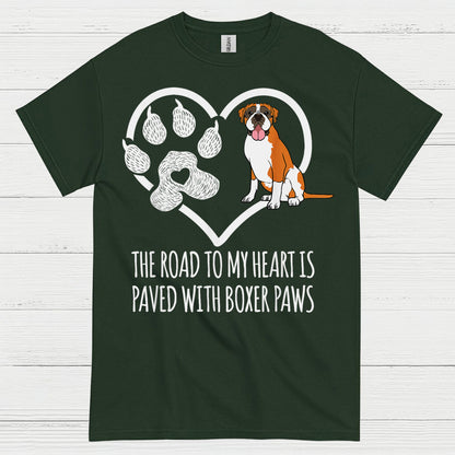 Boxer Paws Heart T Shirt