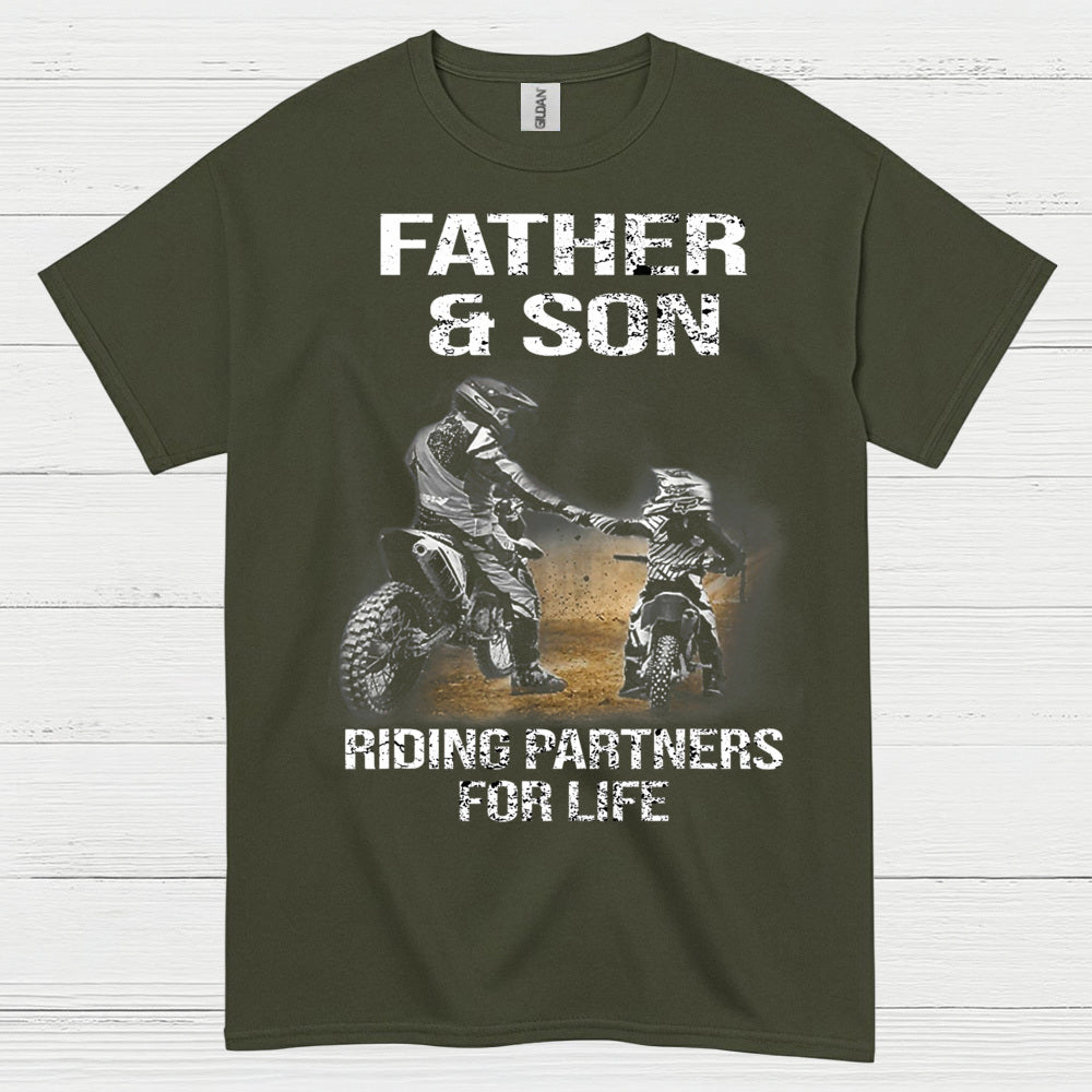 Father And Son Riding Partners For Life T Shirt