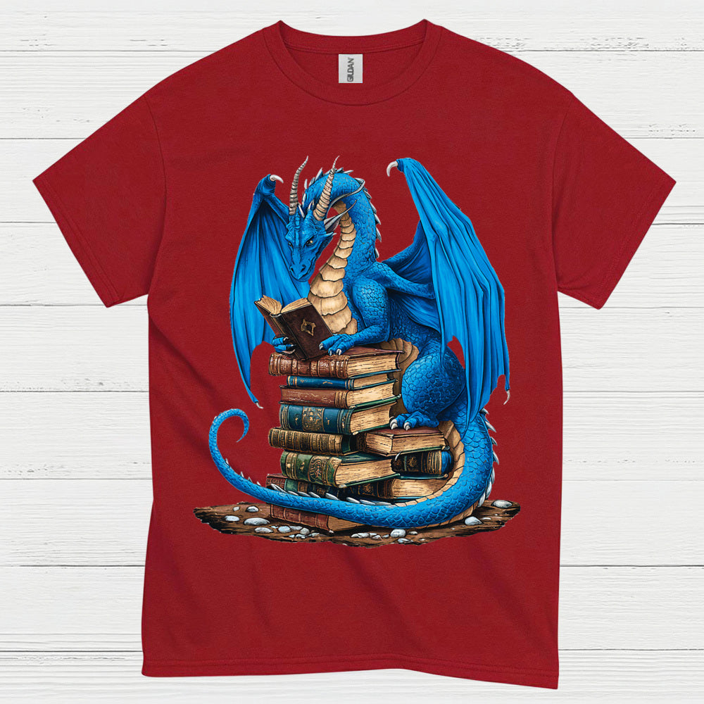 Book Dragon Reading Lover T Shirt