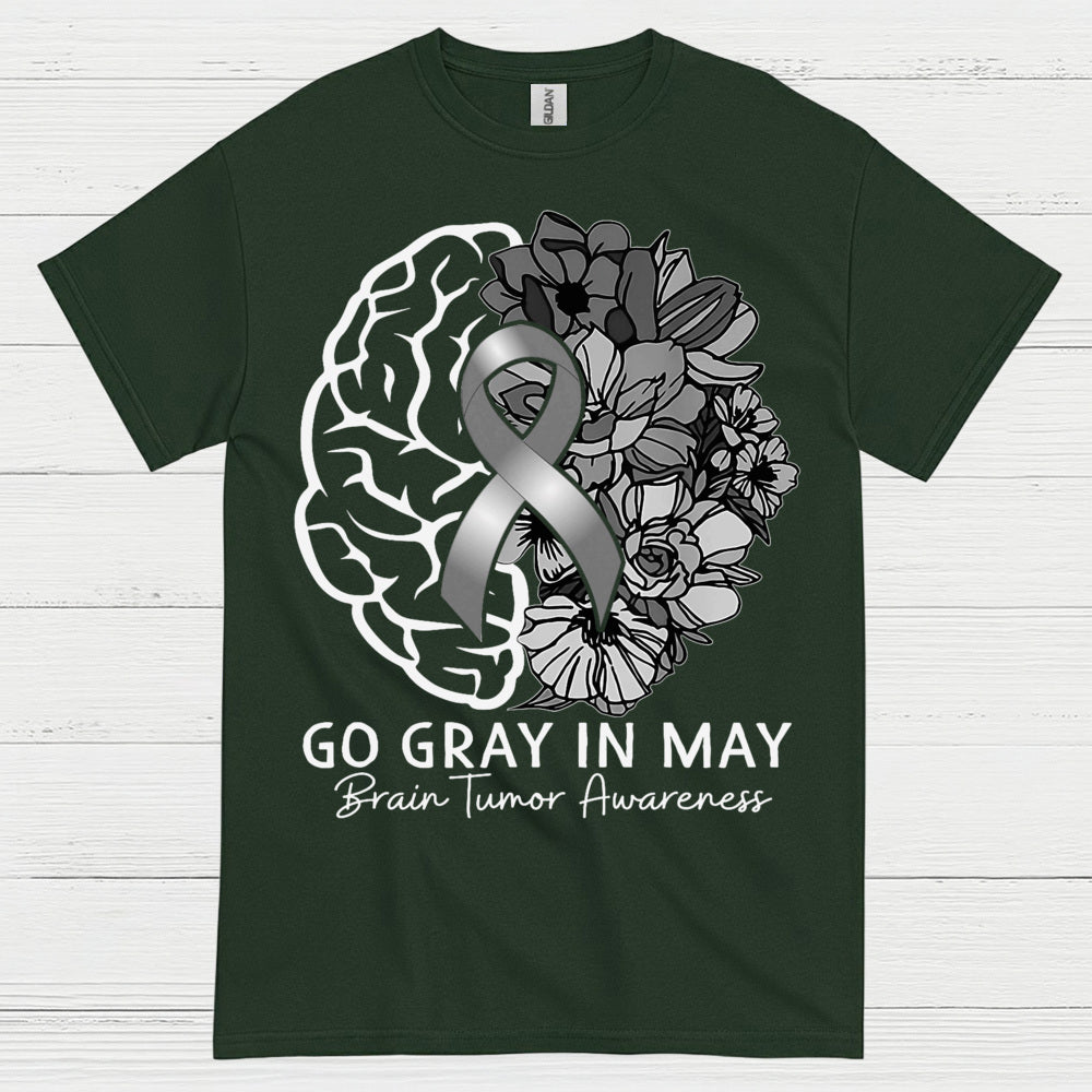 Go Gray In May Brain Tumor Awareness T Shirt