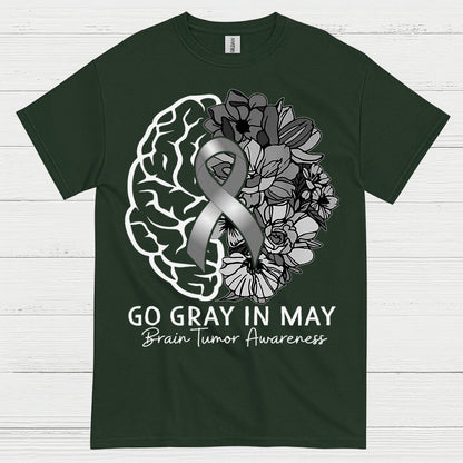 Go Gray In May Brain Tumor Awareness T Shirt
