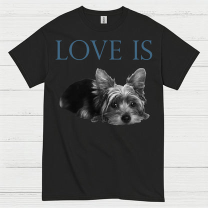 Love Is Yorkie Dog Lover T Shirt