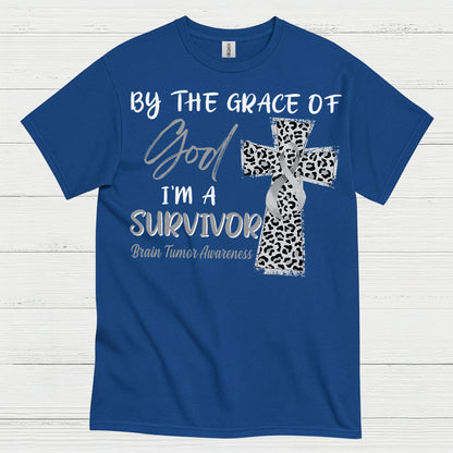 By The Grace Of God Survivor Brain Tumor T Shirt