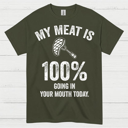 My Meat Is 100 Percent BBQ T Shirt
