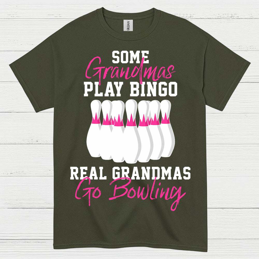 Real Grandmas Go Bowling Funny T Shirt