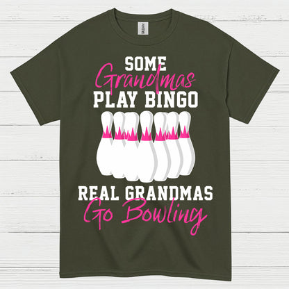 Real Grandmas Go Bowling Funny T Shirt