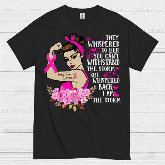 Breast Cancer Warrior Strong Woman T Shirt