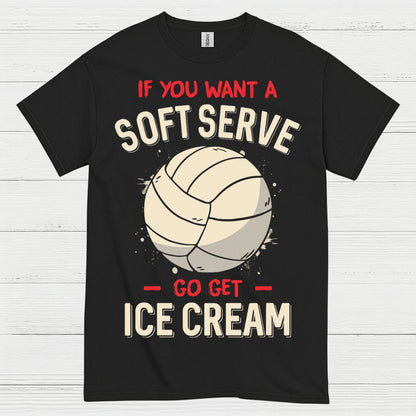 Soft Serve Volleyball Humor T Shirt
