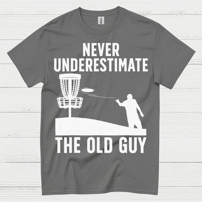 Experience Wins Never Underestimate The Old Guy Disc Golf T Shirt