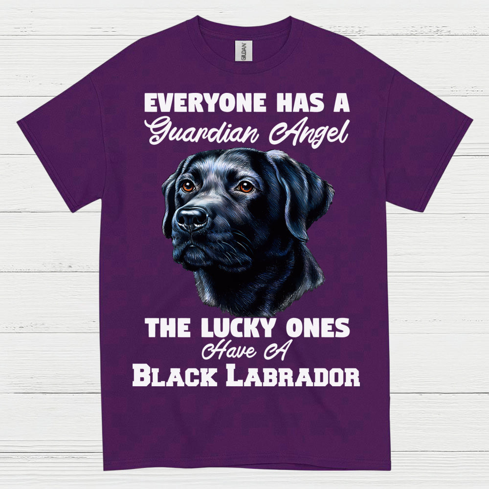 Black Labrador Guardian Angel Quote T Shirt