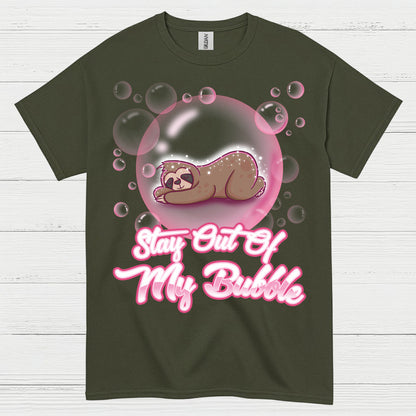 Stay Out Of My Bubble Sloth T Shirt