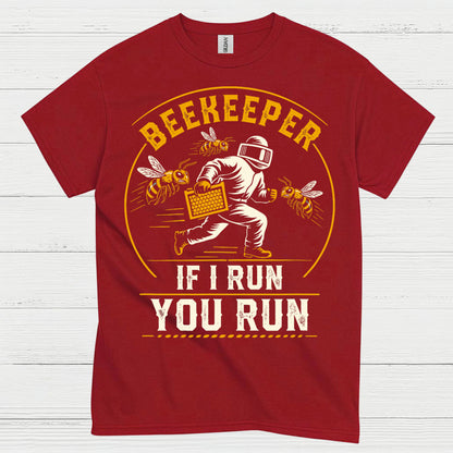 Beekeeper Running From Bees T Shirt