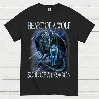 Spirit of the Wolf and Dragon T Shirt