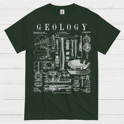 Geology Blueprint Diagram T Shirt