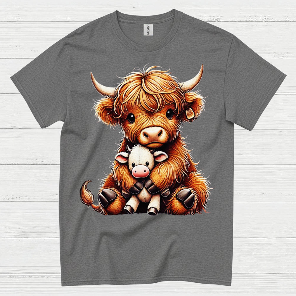 Cute Baby Highland Cow T Shirt