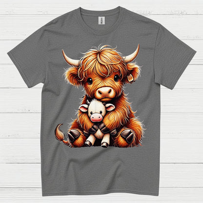 Cute Baby Highland Cow T Shirt