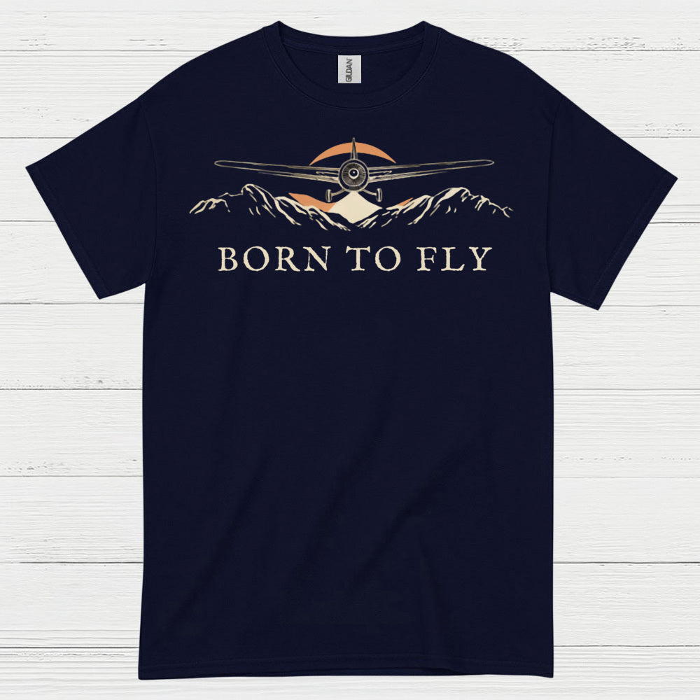 Born To Fly Airplane T Shirt
