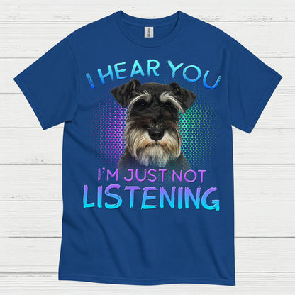 Funny Schnauzer Not Listening Dog Lover T Shirt