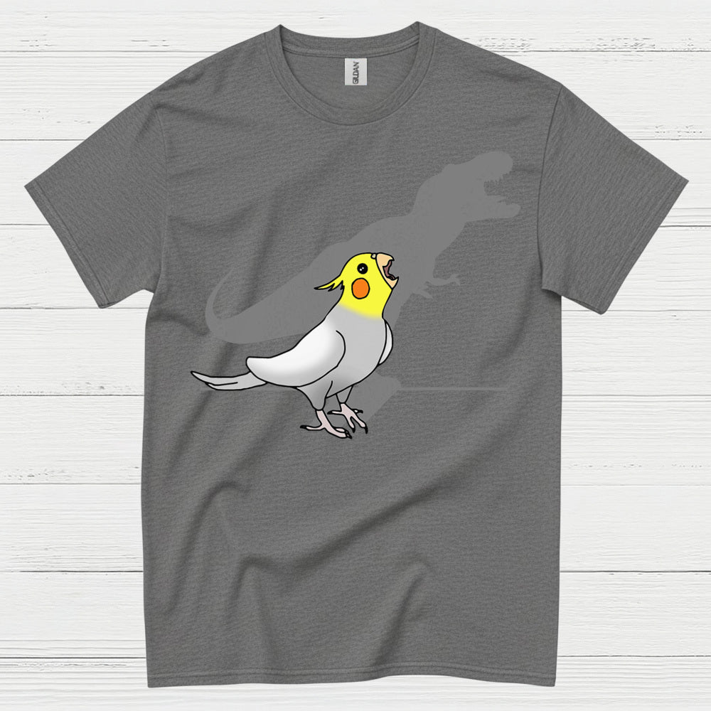 Funny Cockatiel Dinosaur Shadow T Shirt