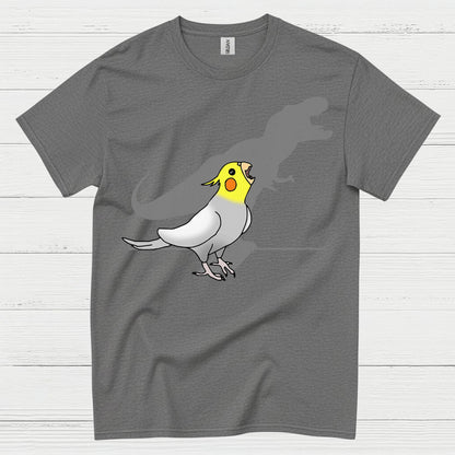Funny Cockatiel Dinosaur Shadow T Shirt