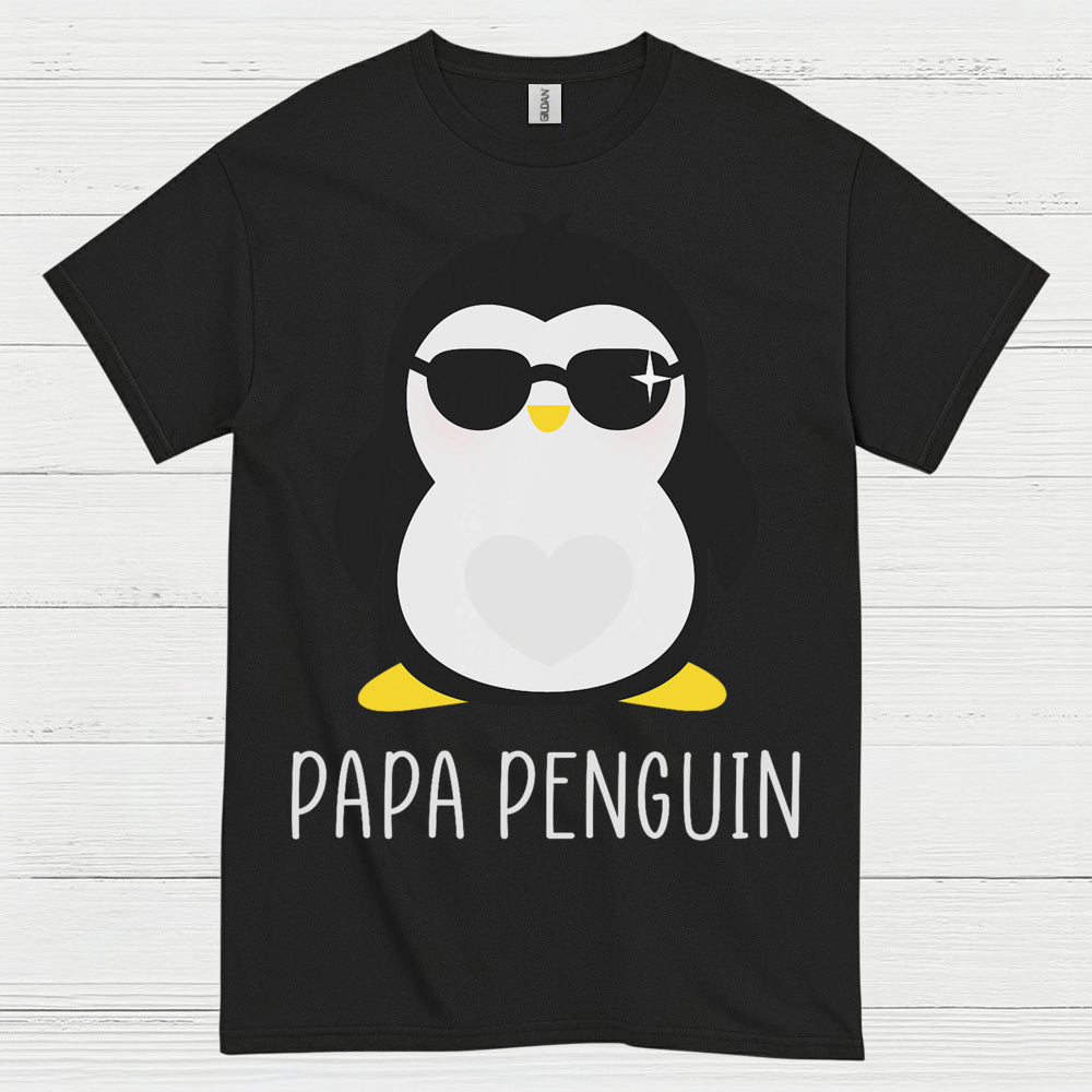 Papa Penguin Cute Family Graphic T Shirt