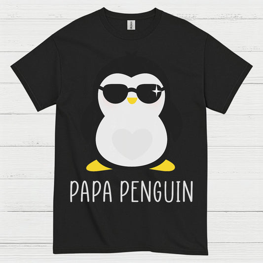 Papa Penguin Cute Family Graphic T Shirt
