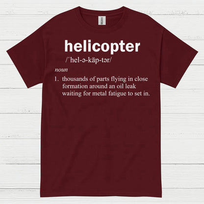 Helicopter Definition Aviation Humor T Shirt