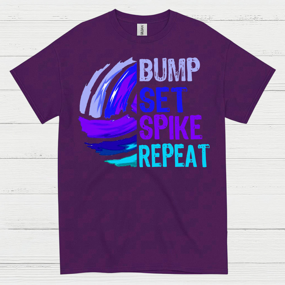 Bump Set Spike Repeat Volleyball T Shirt