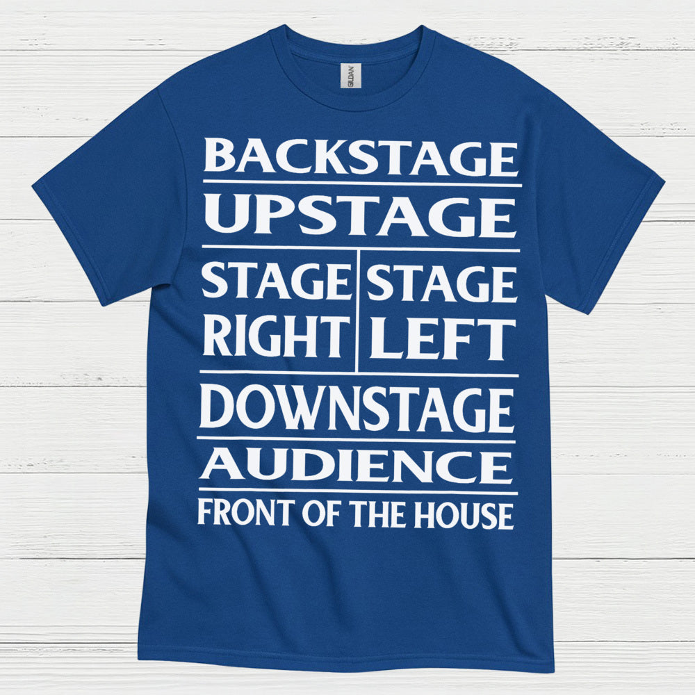 Theater Stage Directions Chart T Shirt