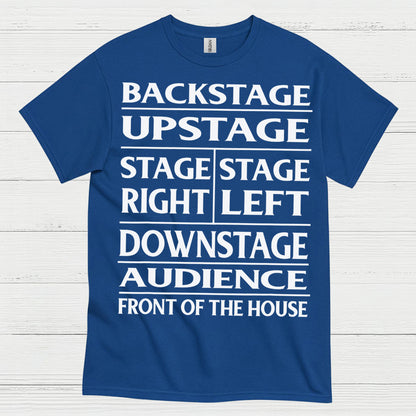 Theater Stage Directions Chart T Shirt