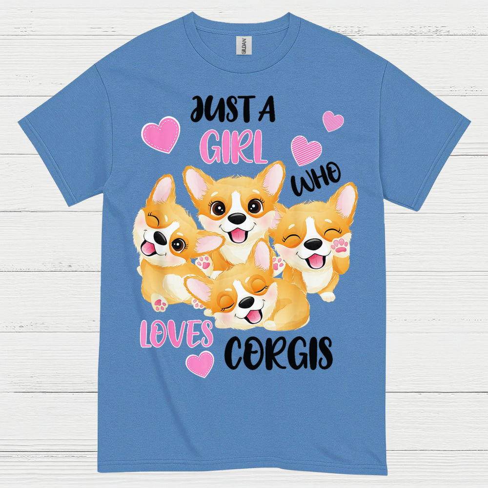 Just A Girl Who Loves Corgis T Shirt