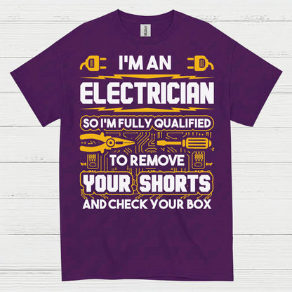 Fully Qualified Electrician Remove Shorts T Shirt