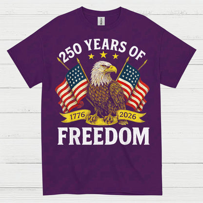 250 Years Of Freedom American Eagle Patriotic T Shirt