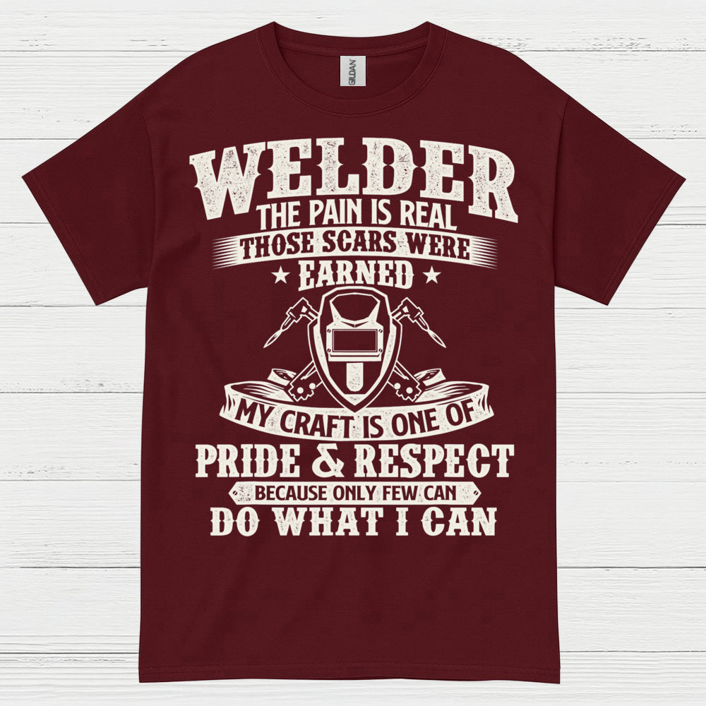 Welder Pride And Respect T Shirt