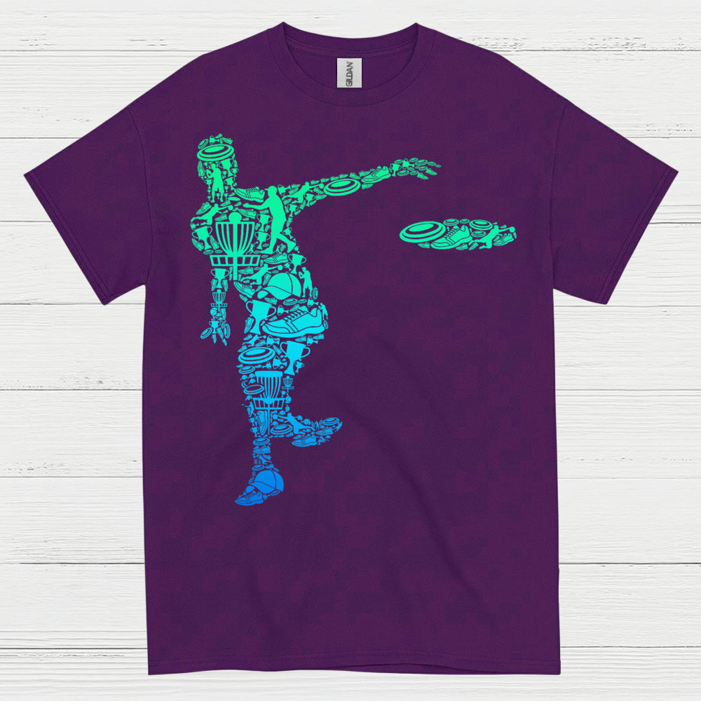 Disc Golf Throw Motion Graphic T Shirt