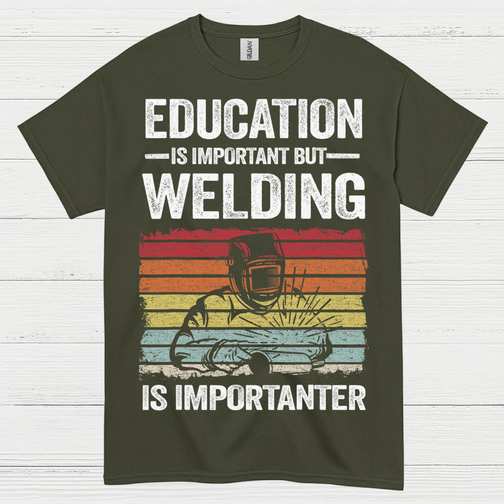 On Fire Welder Humor T Shirt