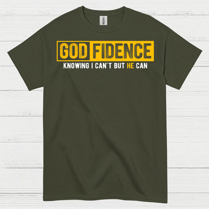 Godfidence Christian Faith Statement T Shirt