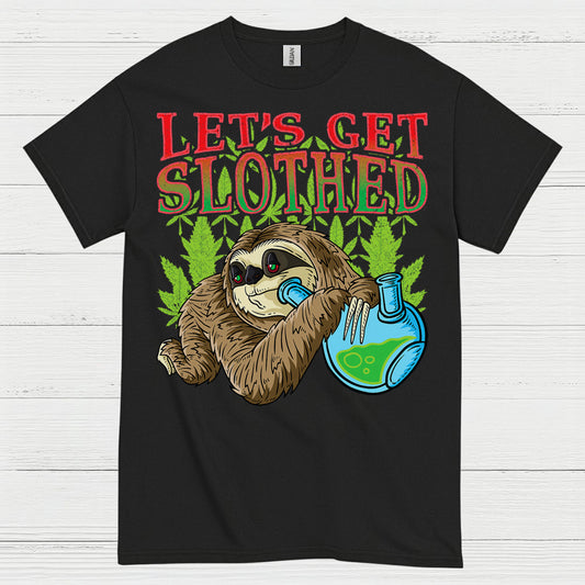 Lets Get Slothed Funny Sloth T Shirt
