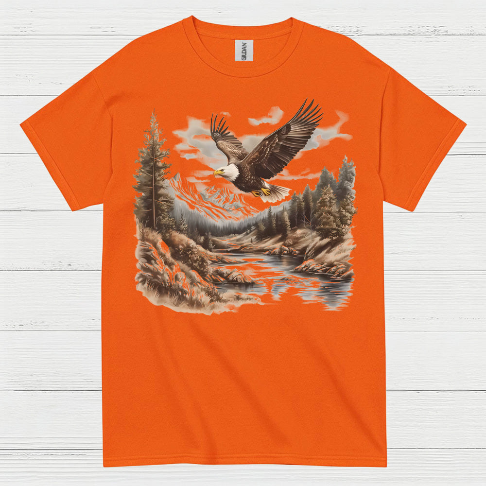 Vintage Bald Eagle Mountain River Wilderness T Shirt