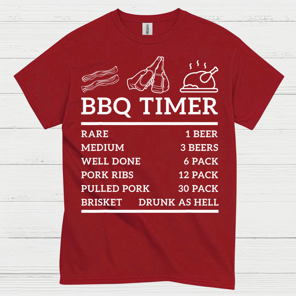 BBQ Timer Grilling T Shirt