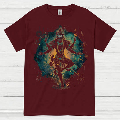 Cosmic Shiva Meditation Art T Shirt