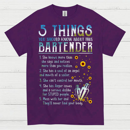 5 Things About This Bartender T Shirt