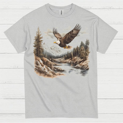 Vintage Bald Eagle Mountain River Wilderness T Shirt