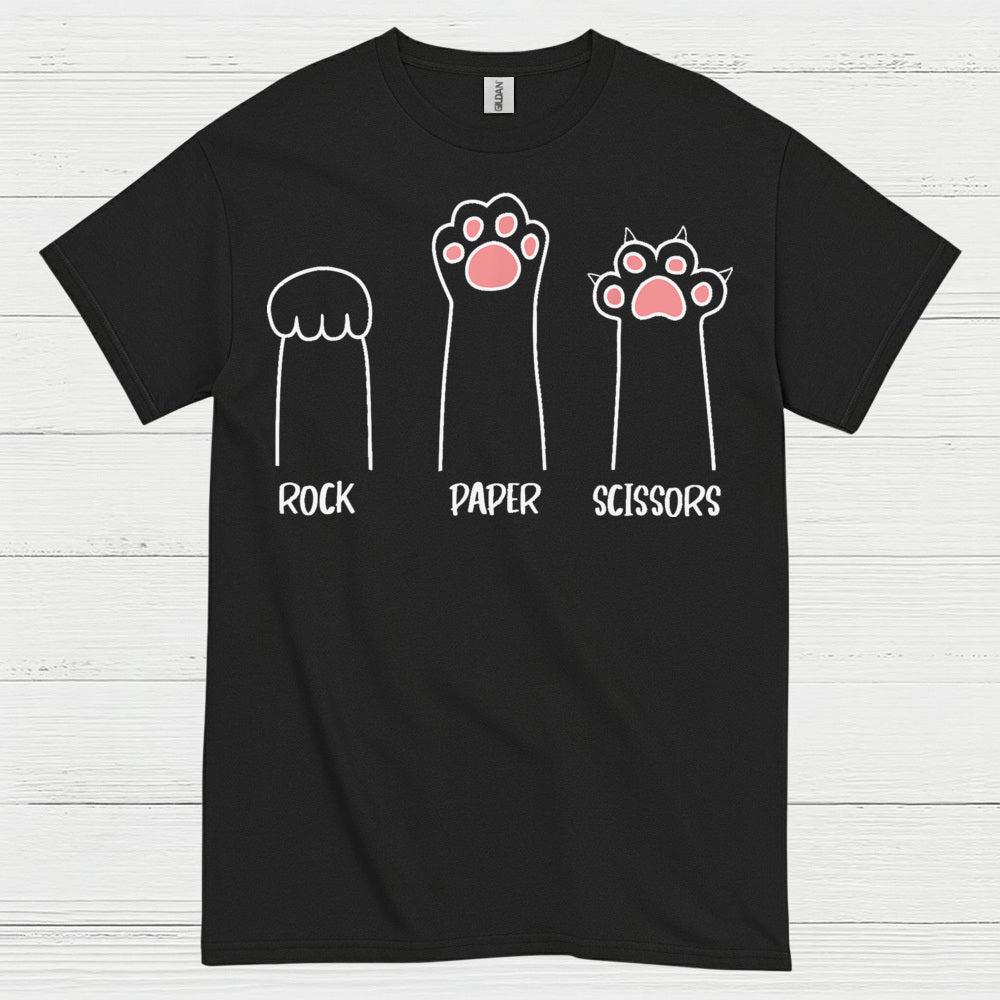 Rock Paper Scissors Cat Paw T Shirt