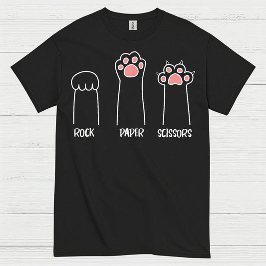 Rock Paper Scissors Cat Paw T Shirt