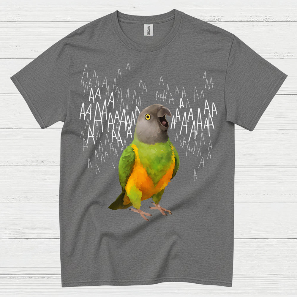 Screaming Parrot Funny T Shirt