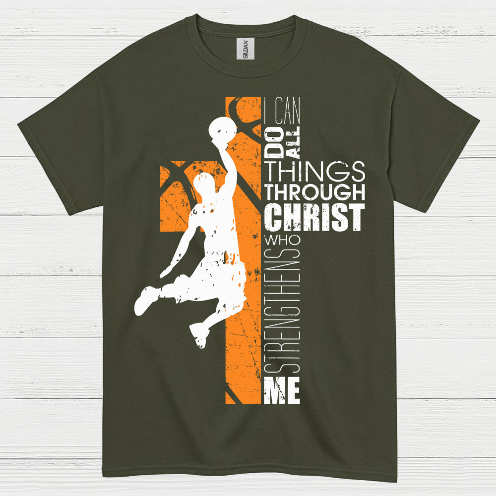 I Can Do All Things Through Christ Basketball T Shirt